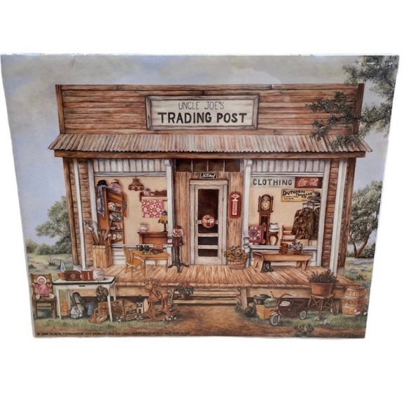 1994 Unopened Vintage SCAFA-TORNABENE ART Print of Uncle Joe’s Trading Post - Picture 1 of 9